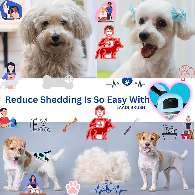 LAADI Deshedding Tool for Dogs and Cats - Image 6