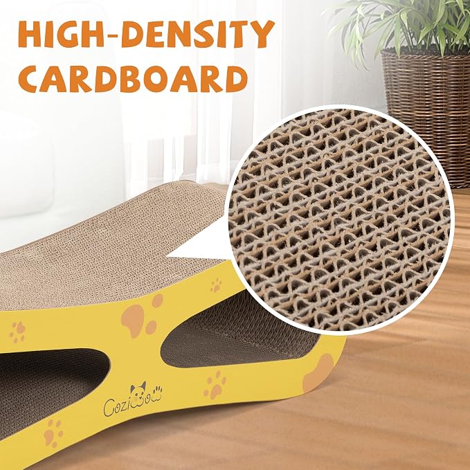 COZIWOW Infinity Cat Scratcher Lounge Bed, Cardboard Cat Scratching Pad Board - Image 5