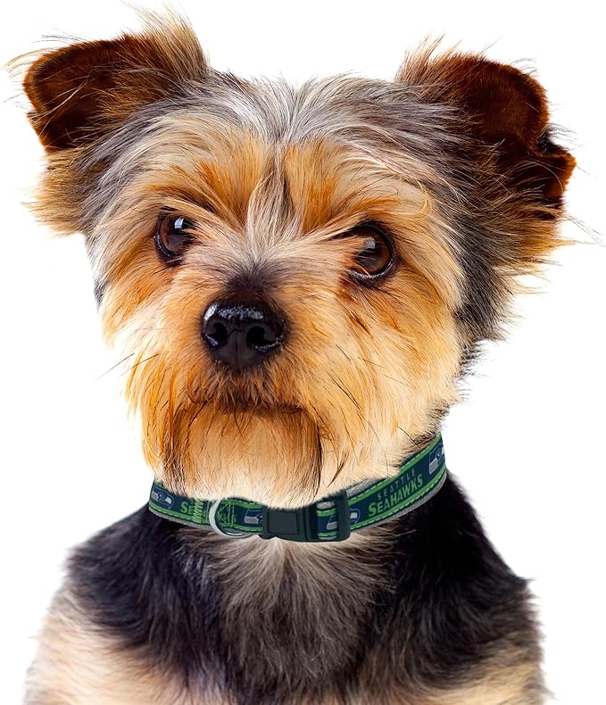 Pets First NFL Seattle Seahawks Licensed PET COLLAR, Medium - Image 5