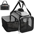 PETUX Top and Side Expandable Pet Carrier by PETUX