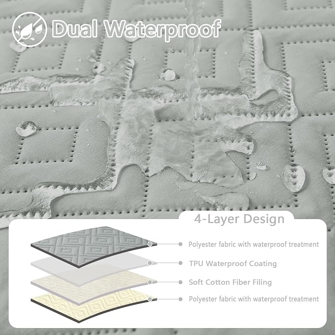 hyha Waterproof Dog Blanket, Soft Dog Bed Cover Pet Blankets, Waterproof Sofa - Image 2