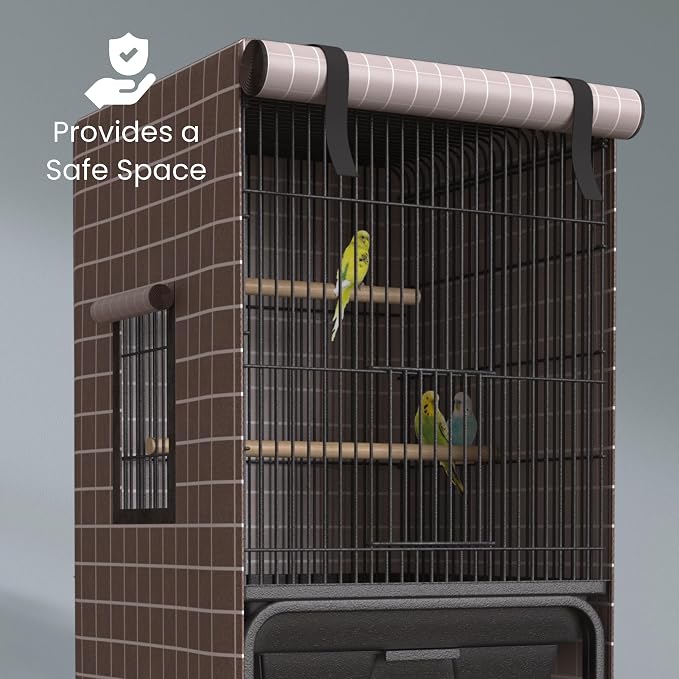 Universal Bird Cage Cover Good Night Blackout Thin Lightweight Breathable Small - Image 5
