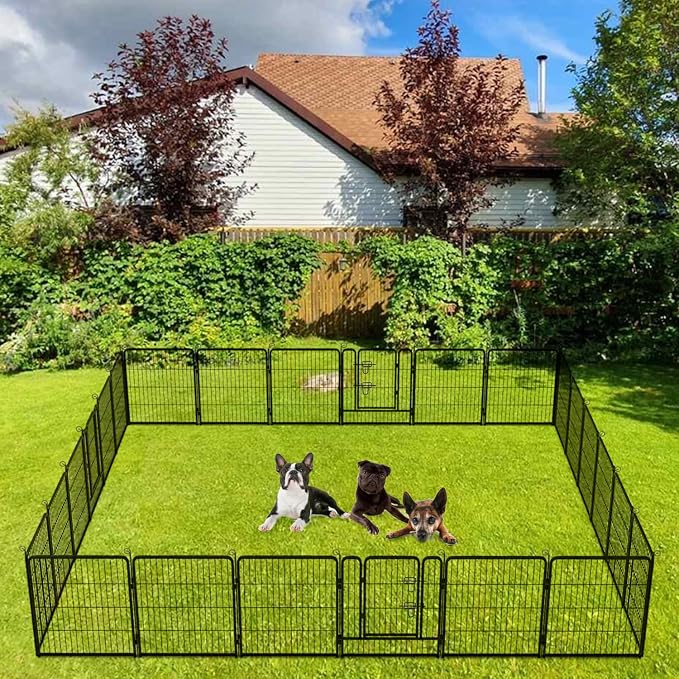 BestPet | Dog Playpen | 32 Inch, 24 Panels | Heavy Duty Metal Pet Exercise Pen - Image 2