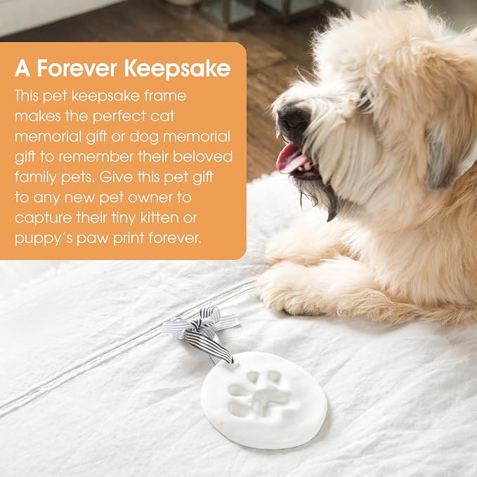 Pearhead Pet Paw Print Keepsake Ornament Kit, Memorial Clay Paw Impression - Image 7