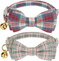 2 Pack Soft Cotton Cat Collars by Ewinoom
