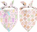 Easter Dog Bandana, 2 Pack Adjustable Holiday Party Pets Rabbit Easter Egg by Unknown