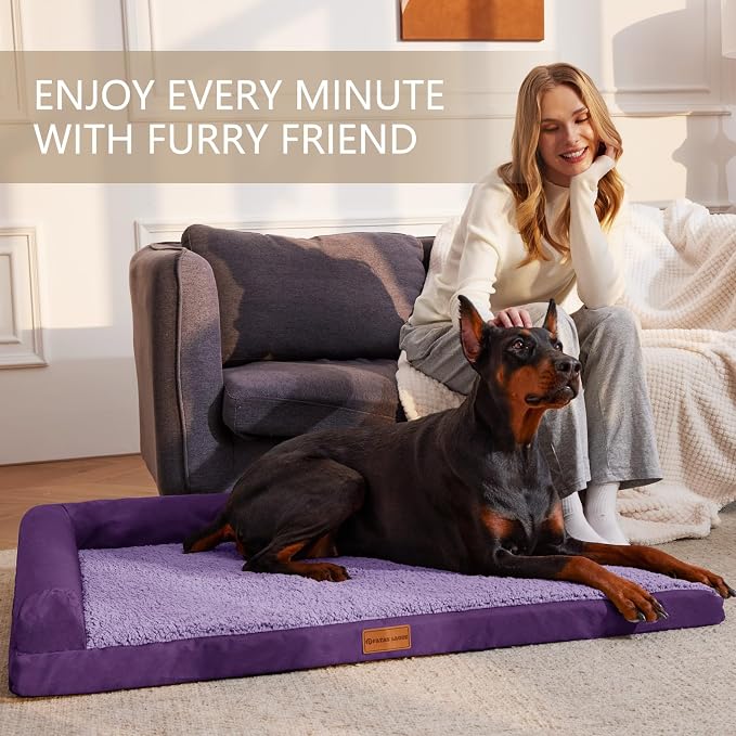 Patas Lague Orthopedic XL Dog Bed Large Sized Dog 48''X30'', Waterproof L - Image 2