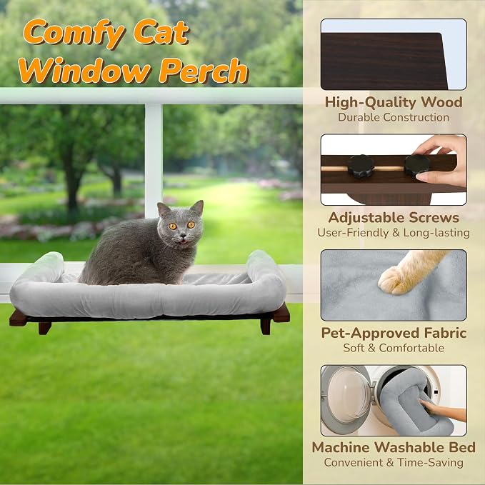 PURRHOUSE Cat Window Perch - Image 2