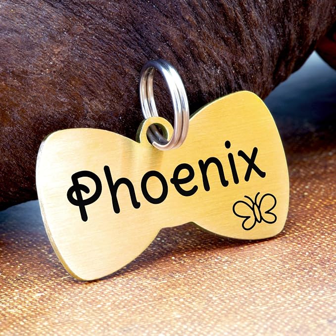 Ultra Joys Cat ID Tag Personalized Pet Tags, Durable Stainless Steel Small Pet - Image 2