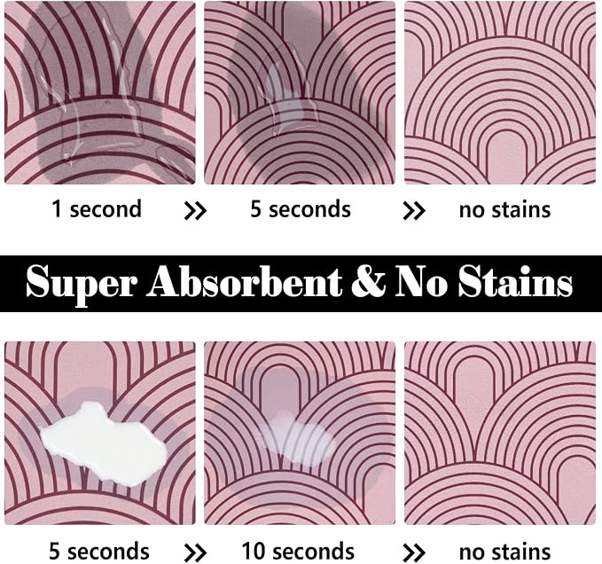Dog Food Mats for Floors Absorbent, Pet Cat Food Mat - Image 2