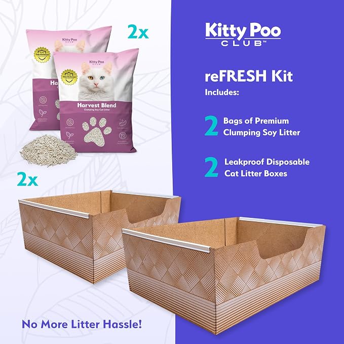 Kitty Poo Club Leakproof Disposable 2-Pack Cat Litter Box - Image 2