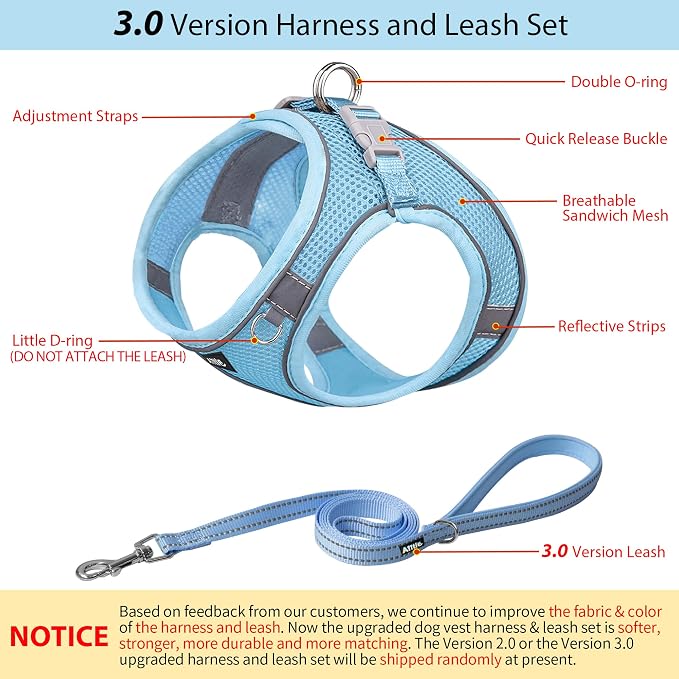 AIITLE Comfortable Dog Harness and Leash Set - Image 2
