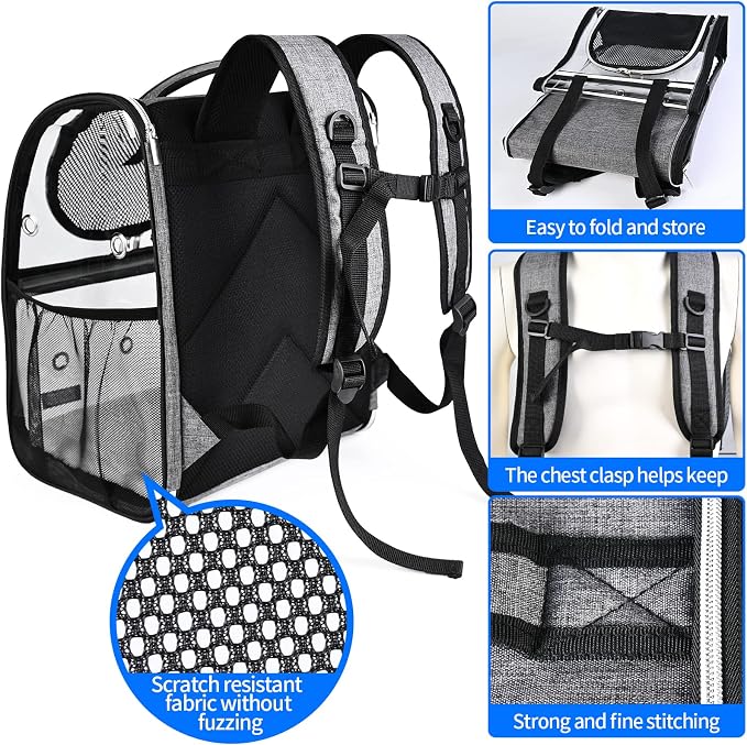 BAGLHER Cat Carrier Backpack, Airline Approved Pet Travel Carrier - Image 6