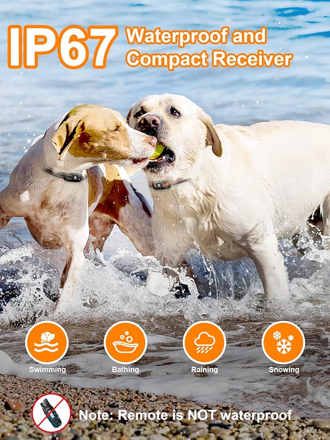 Bousnic Dog Shock Collar 2 Dogs - 3300 ft Waterproof Training Collar - Image 4
