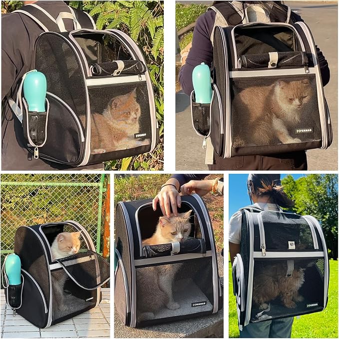 Cat Backpack Carrier for Small Dogs and Medium cat Puppy Kitten Bunny Pet - Image 4