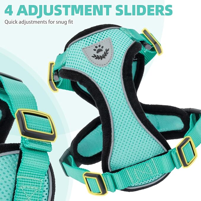 PUPTECK Cat Harness and Leash Set Escape Proof Reflective Cat Walking Harness - Image 4
