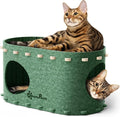 DownyPaws Cat House for Indoor Cats, Cat Bed Cave for Multiple & Large Cats Up by DownyPaws