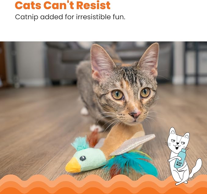 Catstages Flapperz Duck Plush Interactive Catnip Cat Toy - Image 4