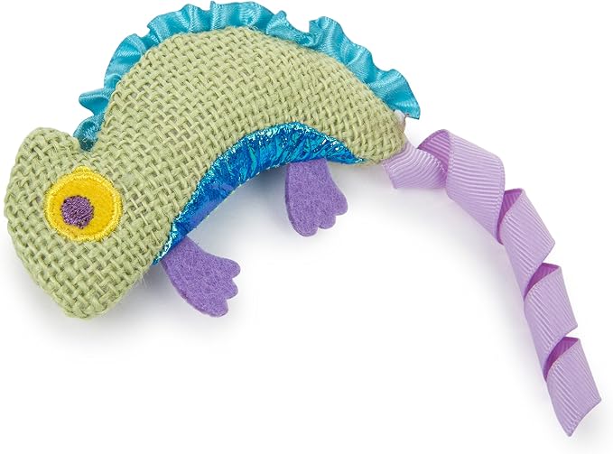 Petlinks HappyNip Crinkle Chameleon Cat Toy, Contains Silvervine & Catnip - Image 3
