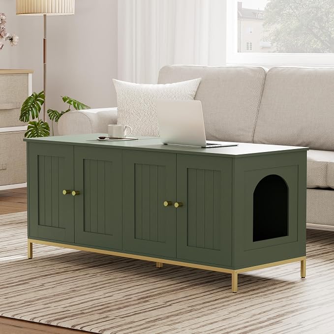 Homhedy Cat Litter Box Enclosure - Image 8