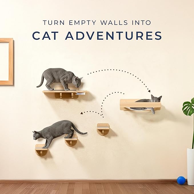 Space-Saving Cat Wall Shelves – Interactive Cat Wall Climber - Image 6