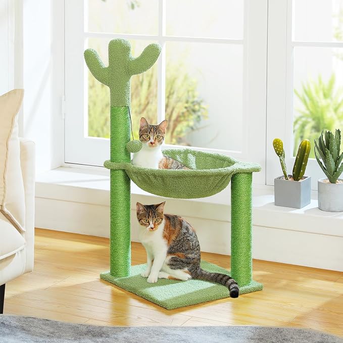 PAWZ Road Cactus Cat Tree, 33 Inchs Cat Tower - Image 7