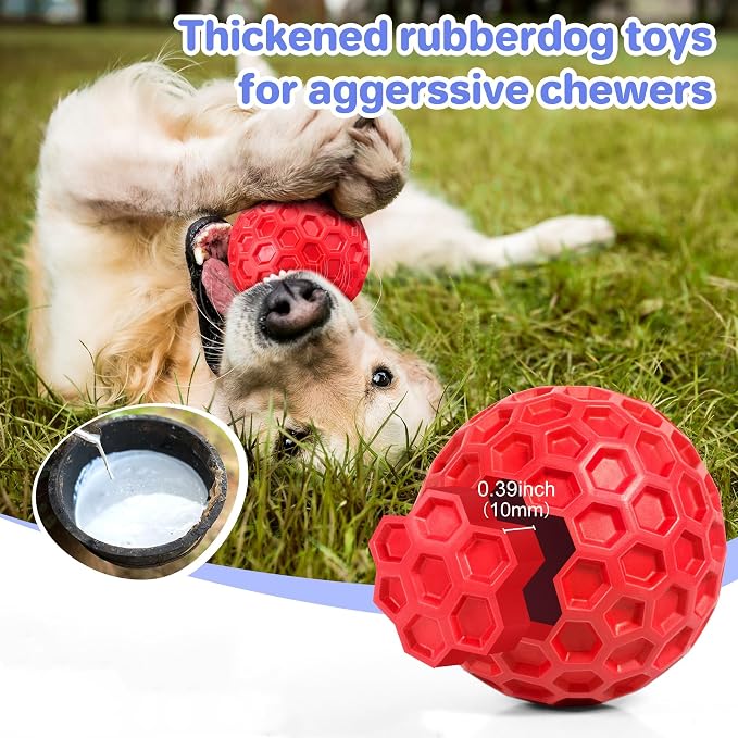 Indestructible Squeaky Dog Balls - Image 3