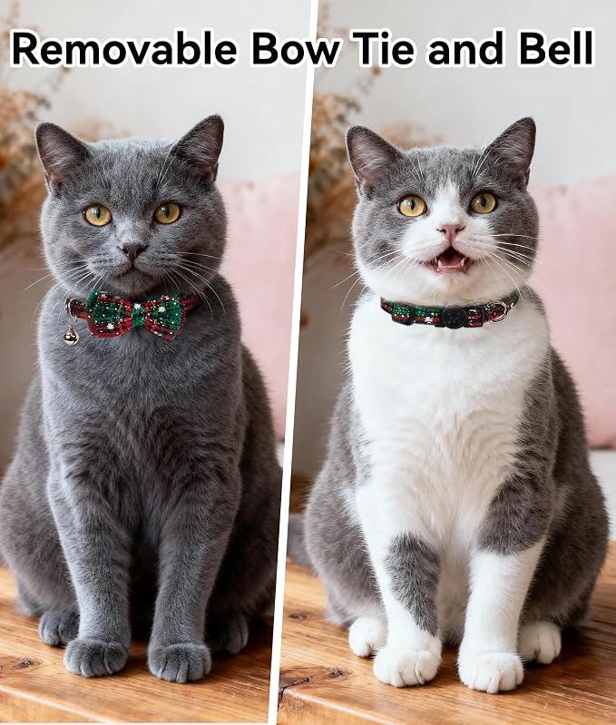 Joytale 2 Pack Christmas Cat Collar - Image 2