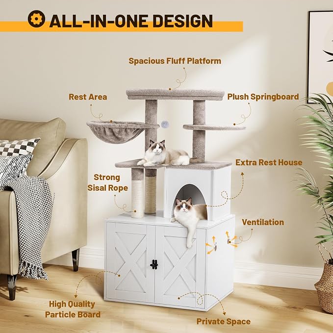 Snughome Cat Litter Box Enclosure - Image 5