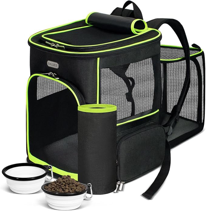 BAGLHER Expandable Cat Carrier Backpacks, Retractable Pet Carrier Backpack by BAGLHER