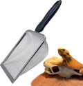 Falltail Stainless Steel Reptile Sand Substrate Scoop Shovel Sifter Fine Mesh by Casidoxi