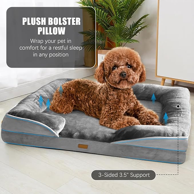 Orthopedic Dog Bed with Sides - Image 4