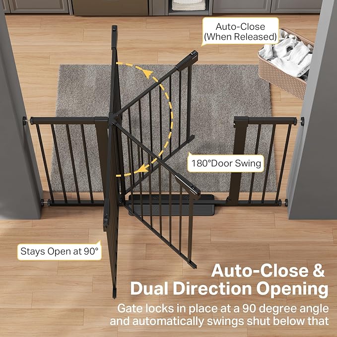 Cumbor 36" Extra Tall 29.7"-51.5" Baby Gate - Image 5