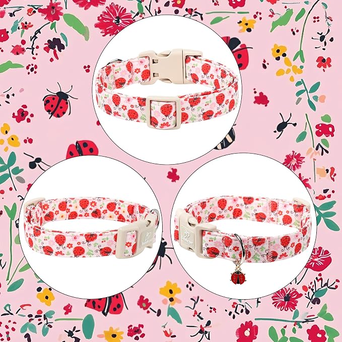 Lucky Ladybug Dog Collar for Large Dogs - Image 7