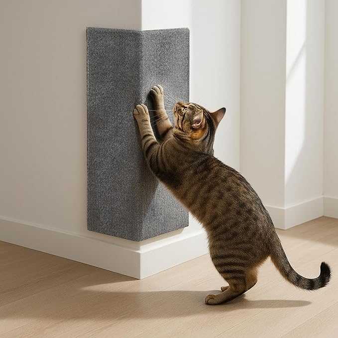 Wall Cat Scratcher & Corner Cat Scratcher – Indoor Scratching Post by Unknown
