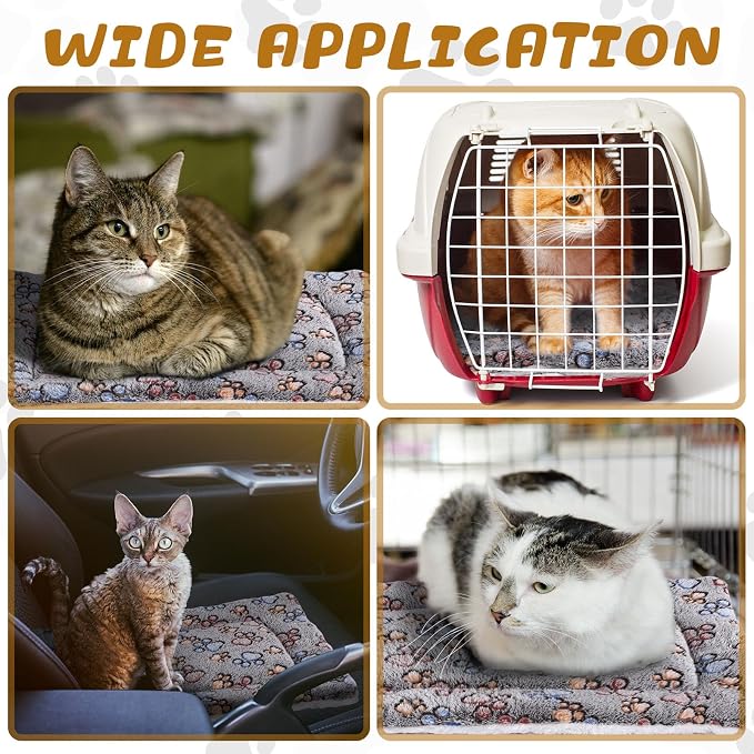 Tuanse 4 Pack Ultra Soft Dog Cat Bed Mat Small Animal Guinea Pig Bed - Image 6