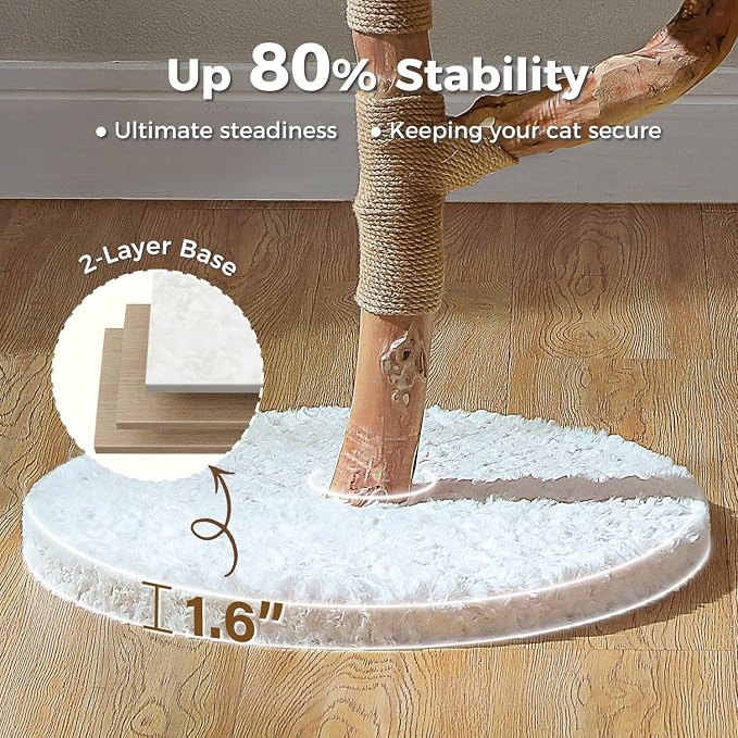 Wood Flower Cat Tree, Modern Cat Tower - Image 6