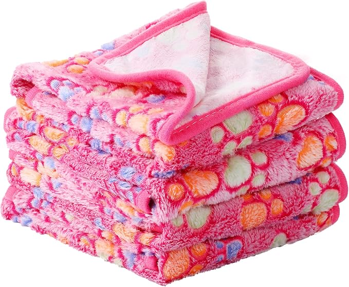 Tatuo 4 Pcs Dog Blanket for Pet Cat Blankets Indoor Puppy Teething Stuff Toys by Tatuo