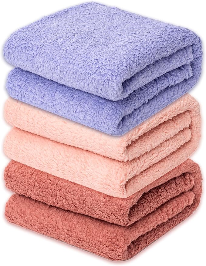 3 Blankets, Dog Cat Pet Blanket, Soft Warm Fleece, by SQUARE+MOON