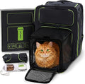 Cat Carrier Backpack for Travel & Car, 3-in-1 Expandable Cat & Small Dog by WHEREPETSAREFAMILY