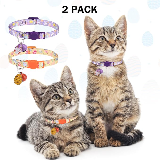 Breakaway Cat Collars for Girl Boy Cats, Spring Summer All Weather Cat Collar - Image 7