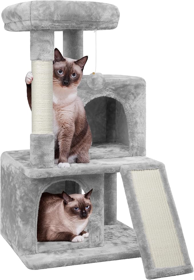 Yaheetech Cat Tree for Indoor Pets, 36in Tower Condo w/Extra Large Perch by Yaheetech