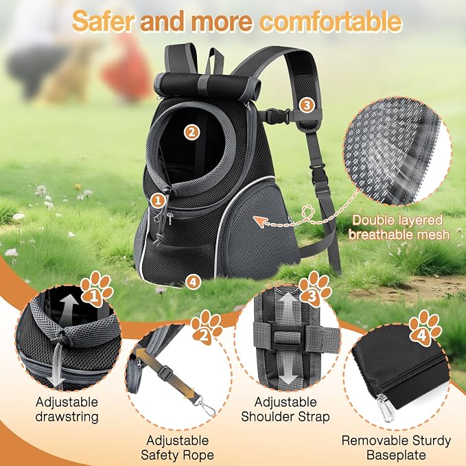 YUDODO Dog Front Carrier Backpack - Image 4