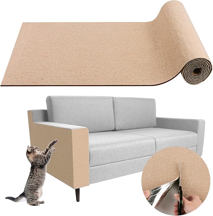Climbing Cat Scratcher Mat Trimmable Cat Scratching Post Carpet 39.3’’x15.8’’ by LSGCQ