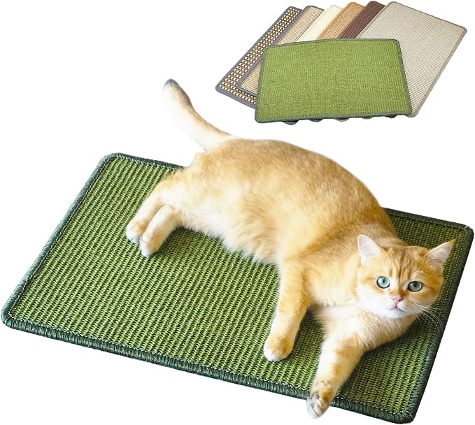 Cat Scratcher Mat, 23.6x15.7inch Natural Sisal Cat Scratchers by Pethave