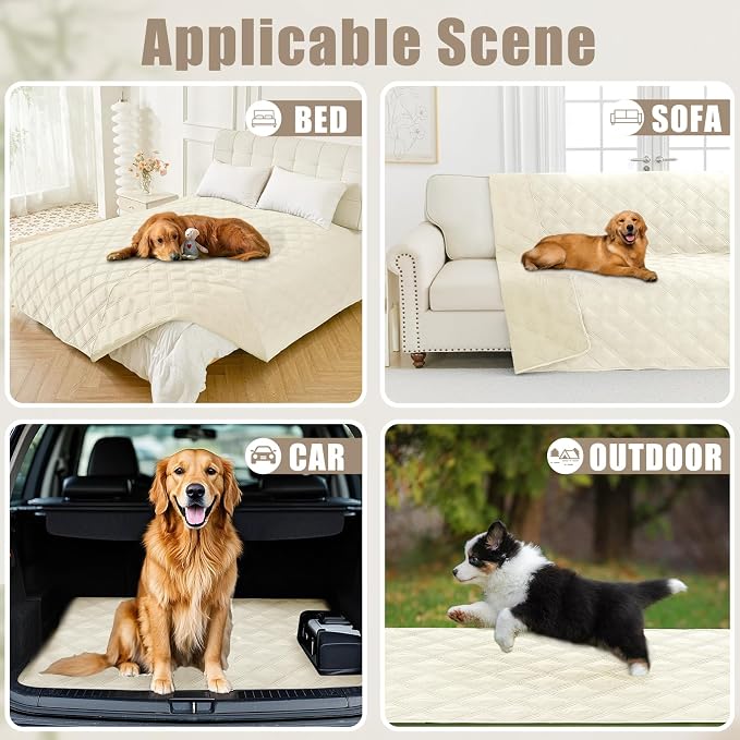 Smiry Waterproof Dog Bed Cover Blanket 40x50, Soft Reversible Pet Blanket - Image 5