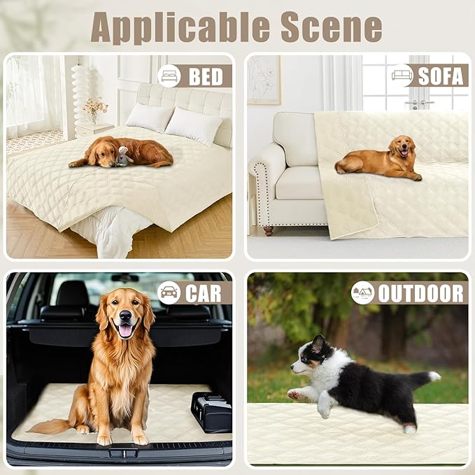 Smiry Waterproof Dog Bed Cover Blanket 30x53, Soft Reversible Pet Blanket - Image 5