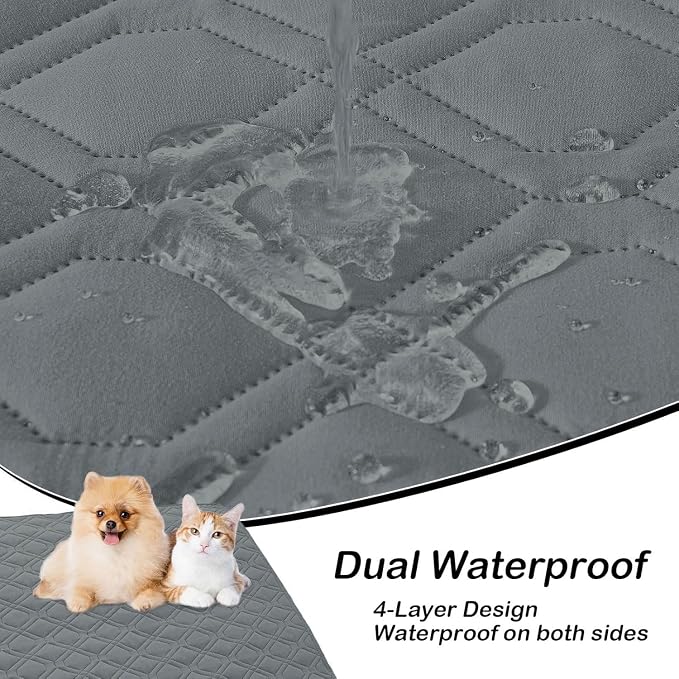 hyha Waterproof Dog Bed Blanket, Soft Pet Blankets, Waterproof Couch Cover - Image 3