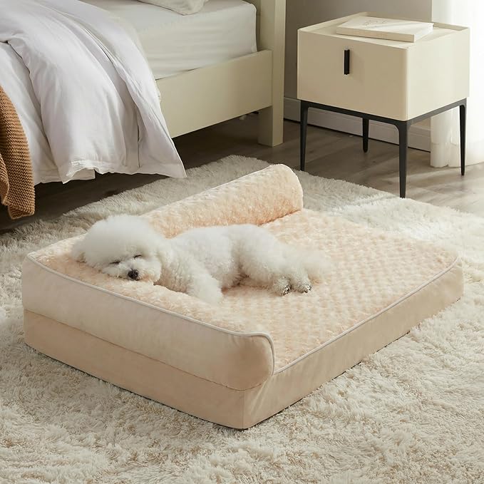 BFPETHOME Orthopedic Dog Beds for Large Dogs-Waterproof Sofa Dog Bed by BFPETHOME