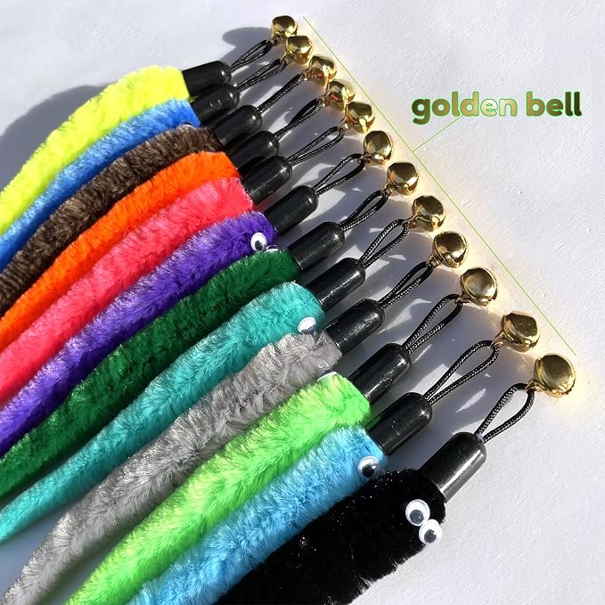 AcceLeah Cat Worm Toy Teaser Wand Replacement, Cat Worms & Dragonfly Refill - Image 5